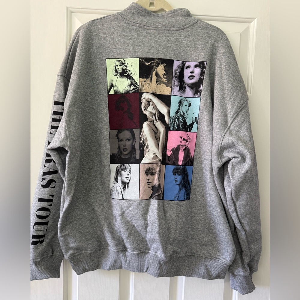 Taylor Swift The Eras Tour Gray Quarter Zip